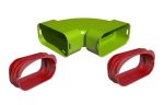 SET DE RACORDARE/ETANSARE CU COT ORIZONTAL EGAL 90° TUBULATURA OVALA 50/100MM (AE35SC) ;1 BUCATA/PUNGA, 48 BUCATI/ BAX, 768 BUCATI/PALET