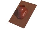 GULER 166 PENTRU ACOPERIS INCLINAT UNIVERSAL 160MM, INCLINARE 35-55° (ROSU) UBIFLEX B3 166, 700X1000MM