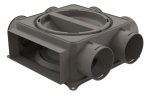 DISTRIBUITOR TUBULATURA ROTUNDA DBOX 206 6x75, 100 INLINE, CU 3 DOPURI SI 6 REGULATOARE (OBTURATOR)
