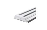 VENTIL ANEMOSTAT LINIAR DE EXTRACTIE SI REFULARE PLINE, 1 SLOT 20MM, LUNGIME = 1.25M, LATIME GRILA = 99MM, EFECT COANDA SI DEFLECTOR