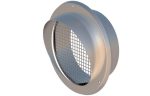 PRIZA AER PROASPAT CU IESIRE PRIN PERETE ROTUND 180MM, INOX