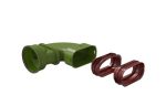 SET DE RACORDARE/ETANSARE CU COT ORIZONTAL DE TRECERE DISTRIBUITOR DBOX LA TUBULATURA OVALA 50/100MM (AE35SC) ;1 BUCATA/PUNGA, 20 BUCATI/ BAX, 640 BUCATI/PALET