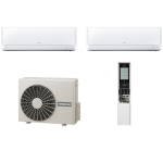 Set aparat aer conditionat Takai Hitachi, sistem multi split pentru 2 incaperi, unitati exterioare cu o putere de 9000 BTU/h