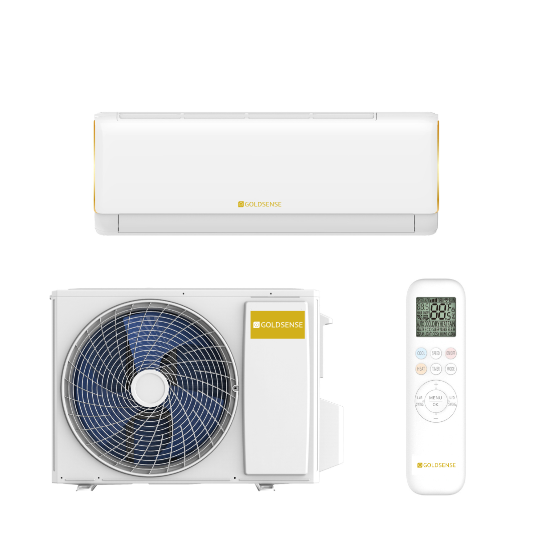 SET-1.png Aparat aer conditionat Goldsense New Elite, 12 000 BTU/h, WiFi Inclus, Kit Montaj Inclus,Timer, iFeel, Night Mode, Auto Curatare, iFavor - imagine 1
